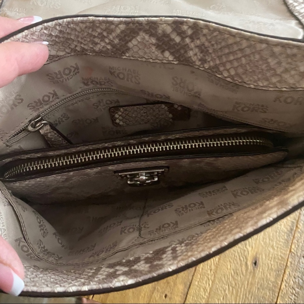 Michael Kors Embossed Python Crossbody & Wallet - image 7